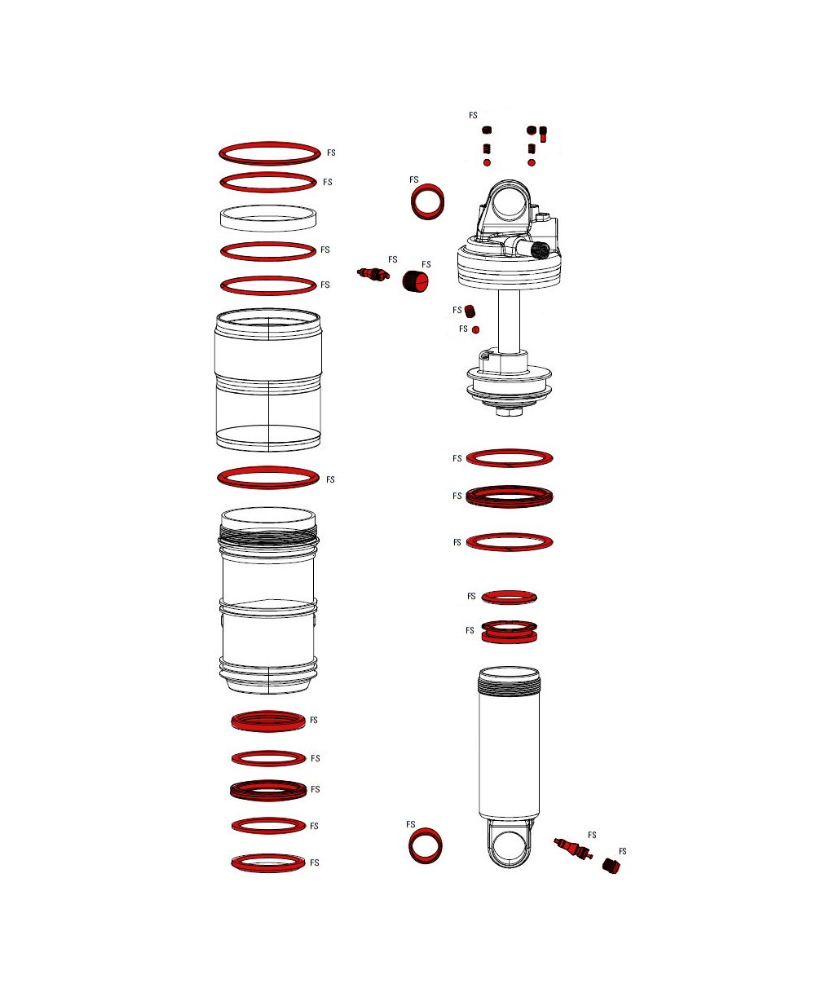 SP ROCKSHOX SERVICE KIT FULL MN RT3/RT/RL/R | CYCLOPEDIA