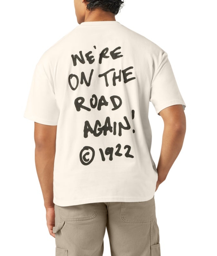Men's Wicking Jersey Print Graphic We're On The Road Again Tee SS