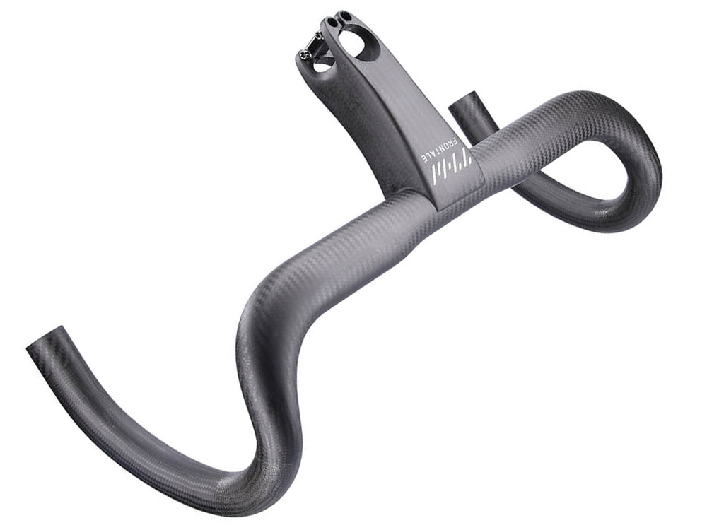 HANDLEBAR INTEGRATED ROAD FRONTALE NATURAL CARBON