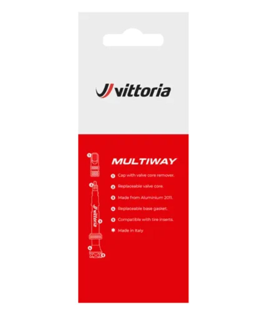 Multiway tubeless valve alloy black