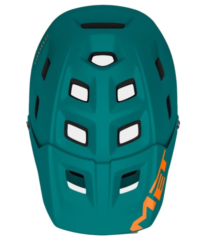 MET HEL TERRANOVA CE ALPINE GREEN ORANGE | MATT GLOSSY L (3HM121CE00LVE1)
