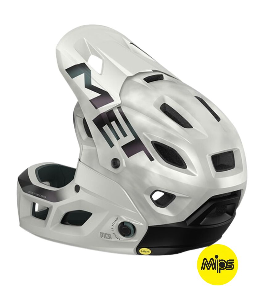 MET HEL PARACHUTE MCR MIPS CE WHITE IRIDESCENT | MATT L