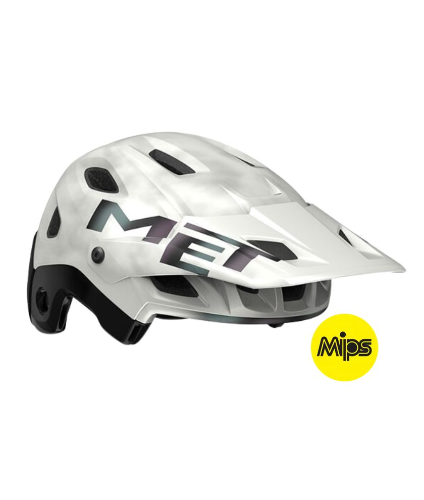 MET HEL PARACHUTE MCR MIPS CE WHITE IRIDESCENT | MATT L