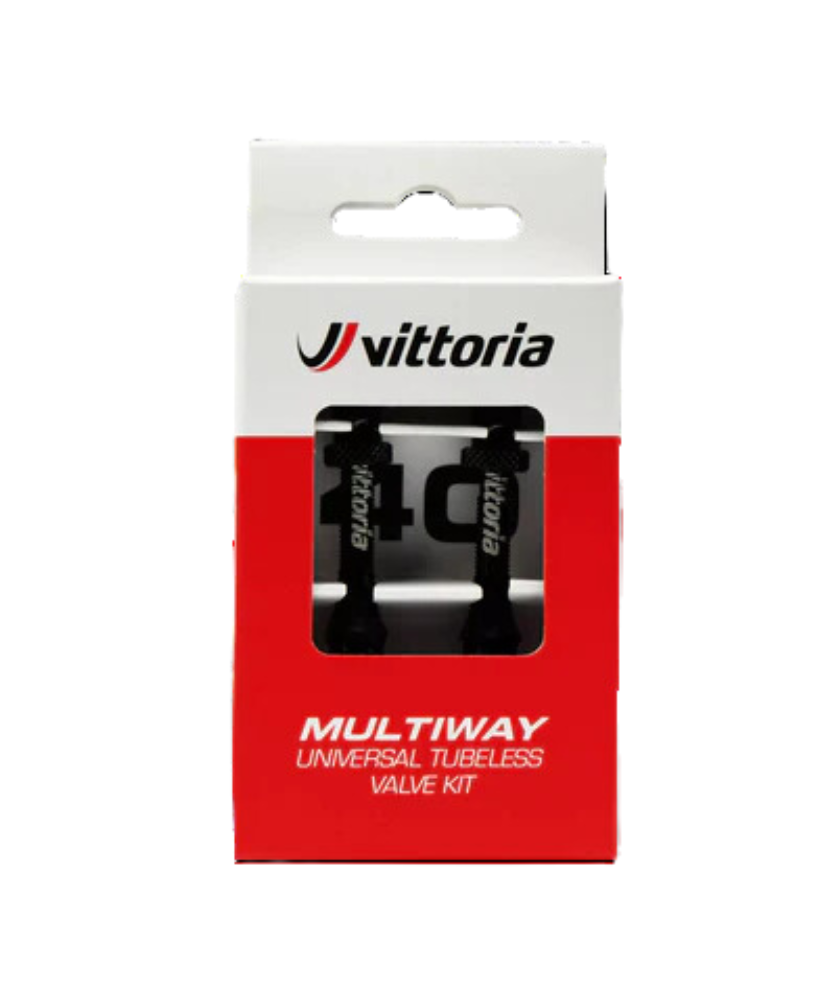 Multiway tubeless valve alloy black