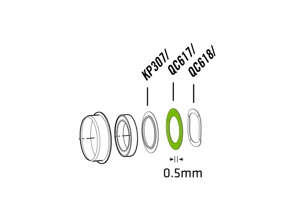 SI Plastic Shim Bottom Bracket QC617