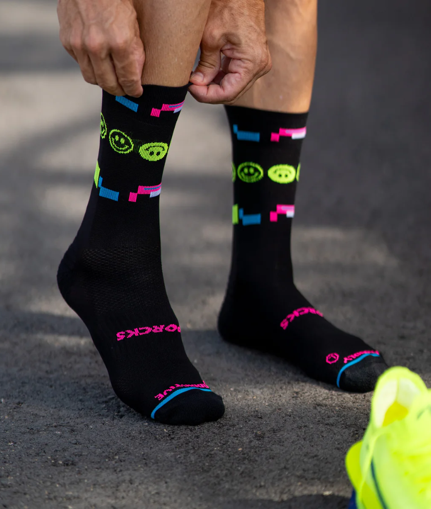 Running Socks 80´S Night Black