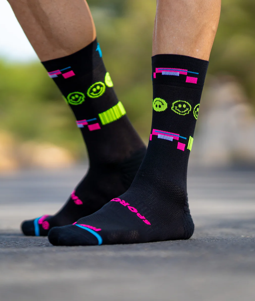 Running Socks 80´S Night Black