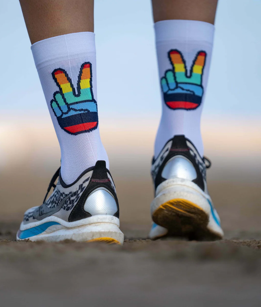 Running Socks Hands Up