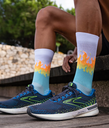 Running Socks Hot Blue