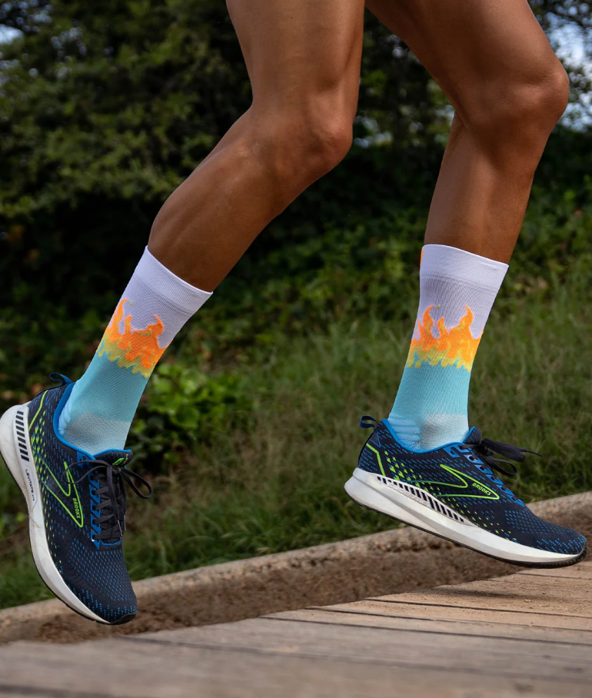 Running Socks Hot Blue