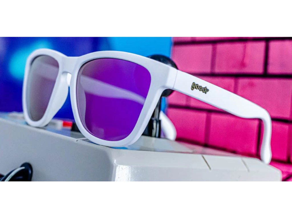 White and Purple Sunglasses, Side Scroll Eye Roll