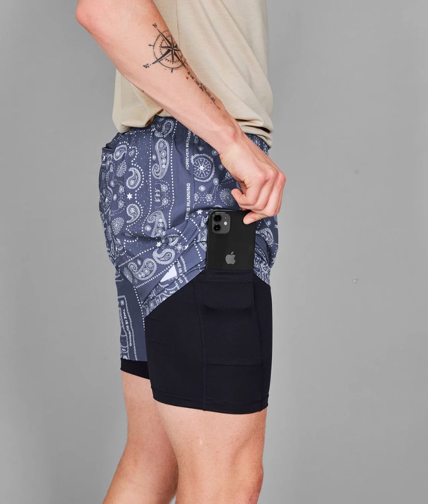 Paisley Pace 2 In 1 Shorts 5&quot;