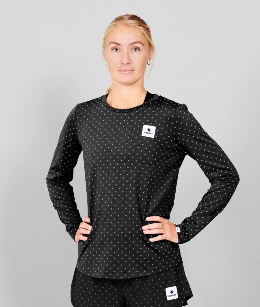 W Reflective Polka Pace Long sleeve