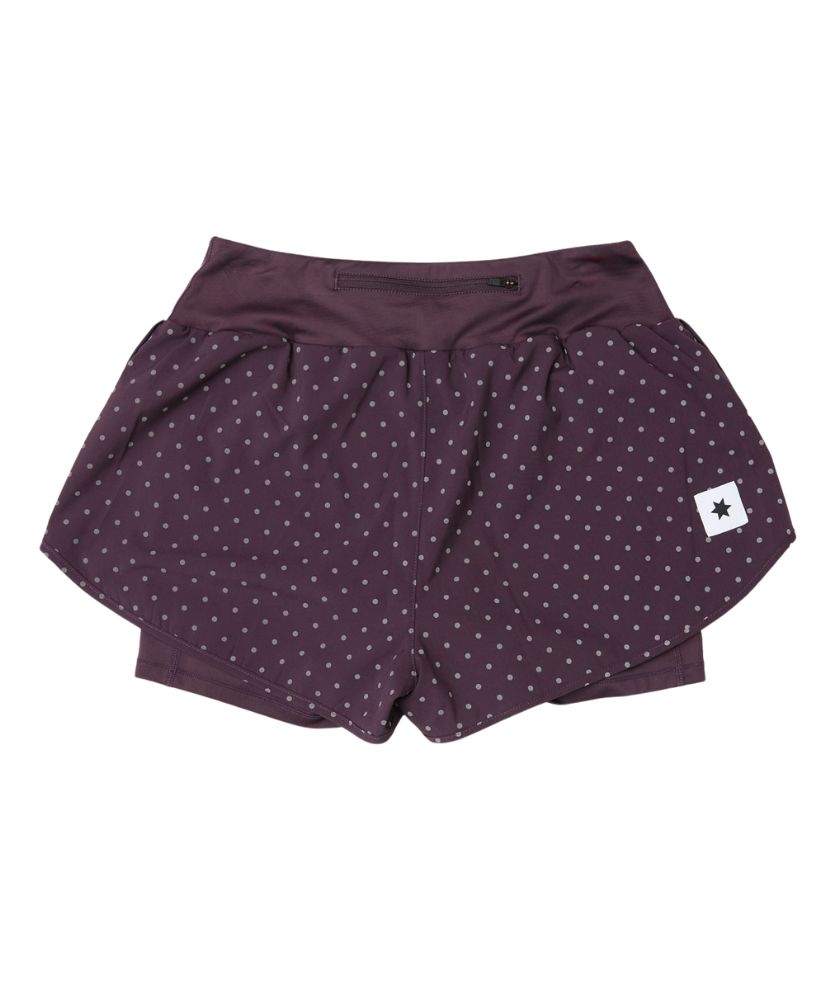 W Reflective Polka Pace 2 In 1 Shorts 3&quot;