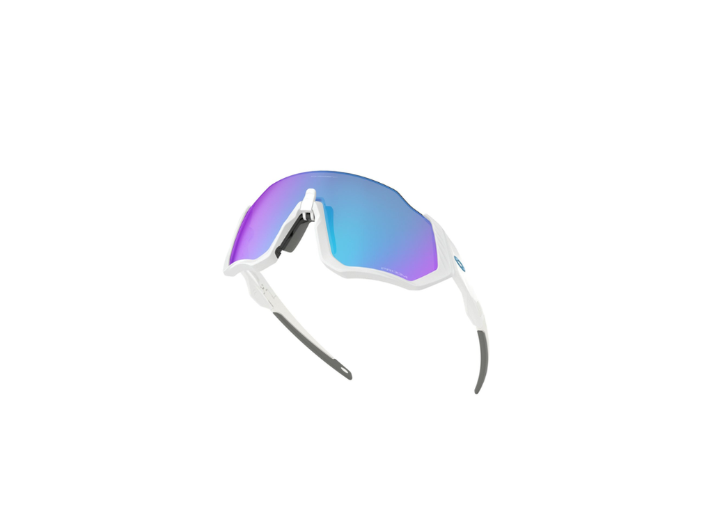 FLIGHT JACKET SUNGLASSES MATTE WHITE/POLISHED WHITE PRIZM SAPPHIRE IRIDIUM