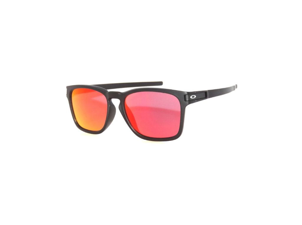 (A) LATCH SQ FRAME MATTE BLACK/RUBY IRIDIUM LENS 3N