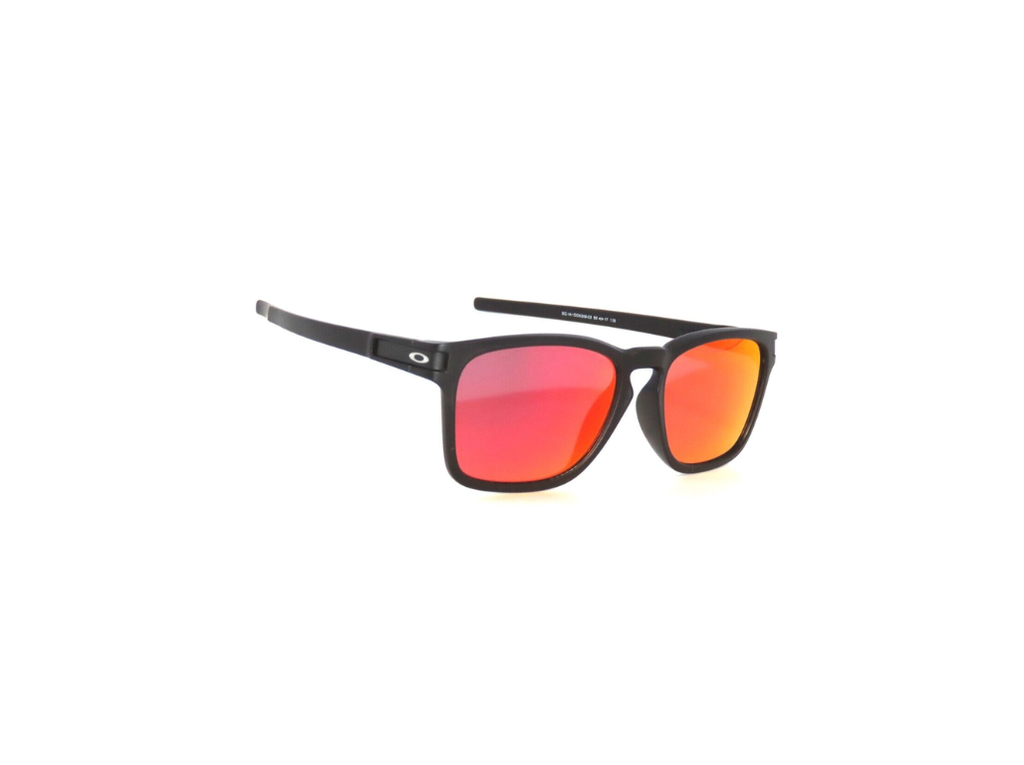 (A) LATCH SQ FRAME MATTE BLACK/RUBY IRIDIUM LENS 3N