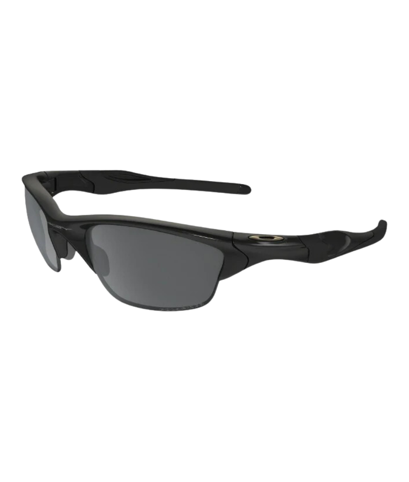 MENS HALF JACKET POLISHED BLACK, BLACK IRIDIUM POLARIZED