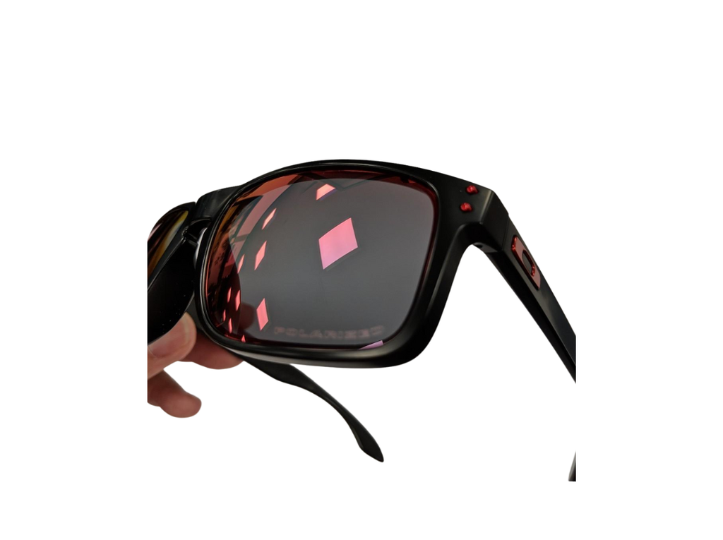 (A) Holbrook Frame Matte Black/Torch Iridium Polarized Lens