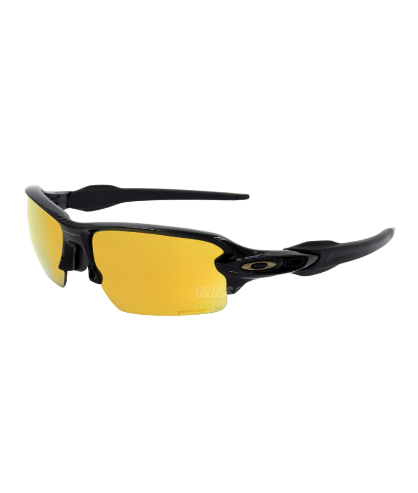 Polarized Sunglasses With Gold Lenses &amp; Black Frame