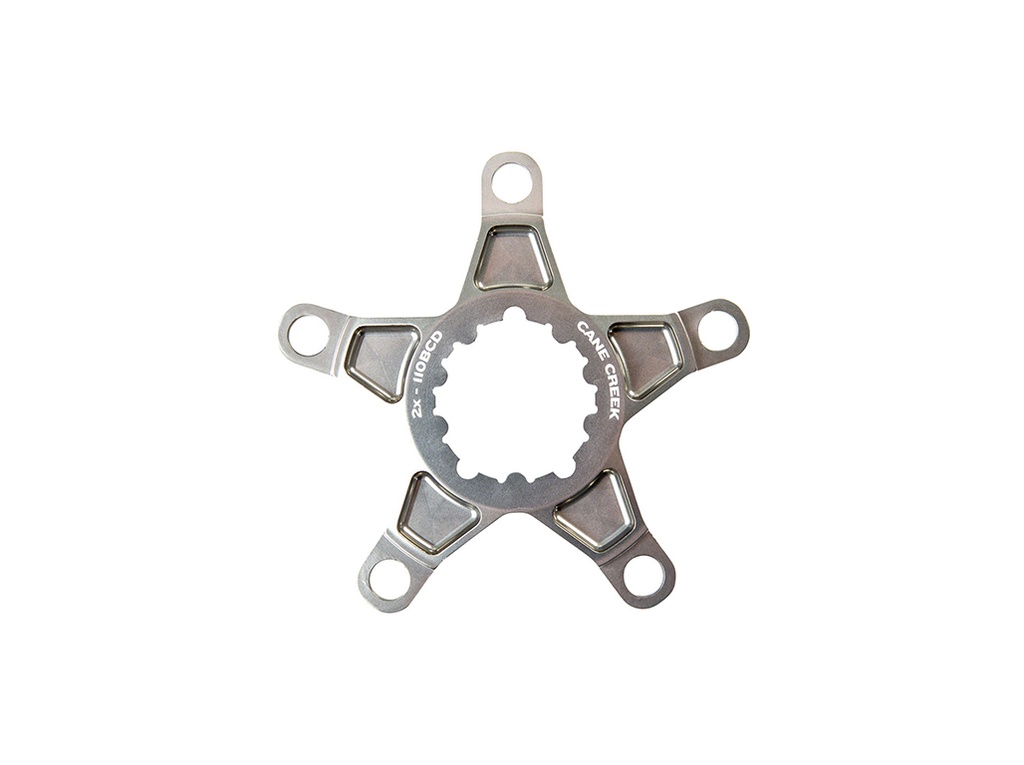 Chainring Spider 2X Titanium Anodized Bcd110