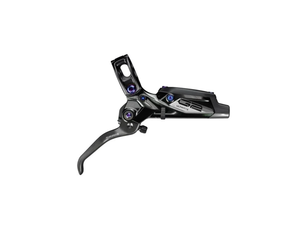 SRAM Disc Brake G2 Ultimate, Carbon Lever, Rainbow Hardware, Reach, SwingLink, Contact, Gloss Black Rear 2000mm Hose (includes MMX Clamp, Rotor/Bracket sold separately) A1 00.5018.120.005