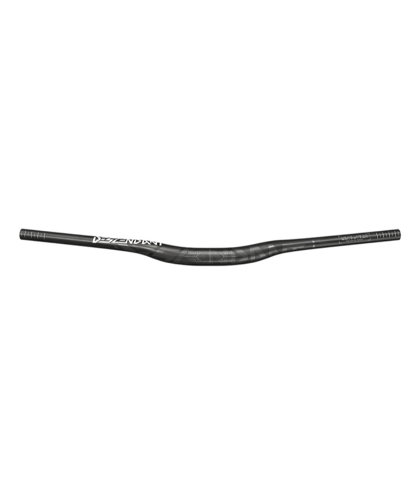 AM Handlebar Descendant Riser Carbon 35mm Diameter, 760mm Wide, 20mm Rise Black On Black B1