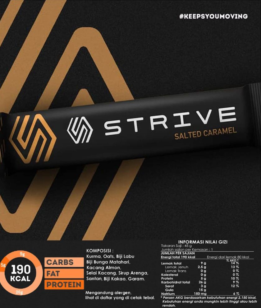 STRIVE ENERGYBAR SALTED CARAMEL 2019200400002