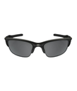 Mens Half Jacket Polished Black, Black Iridium Polarized