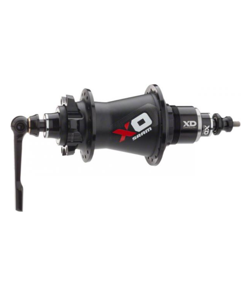 X0 Rear DISC QR 12mm 32H Black Red