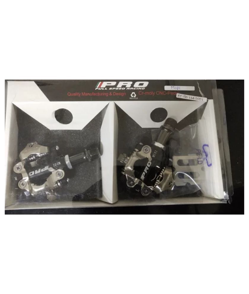 HY PEDAL PRO M101 MTB LOCK PEDAL W/CLEAT ALLOY+DU+BEARING BLACK HY1803340001