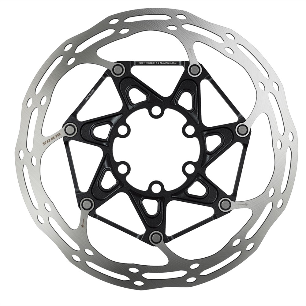 Centerline X Rotor 2 Piece 160mm Black Rounded (Includes TI Rotor Bolts)