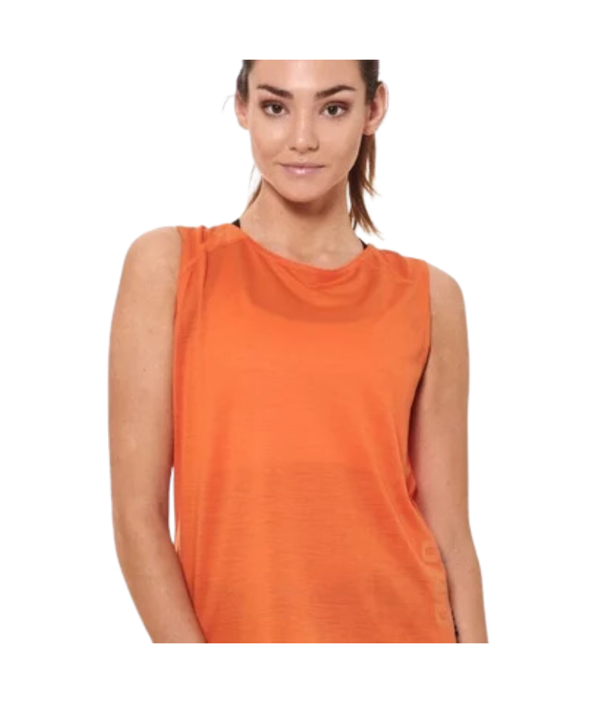 JAGGAD MUSCLE TANK WOMENS SILK ROAD OPEN BACK (ORANGE) XS FRT0041VER-XS