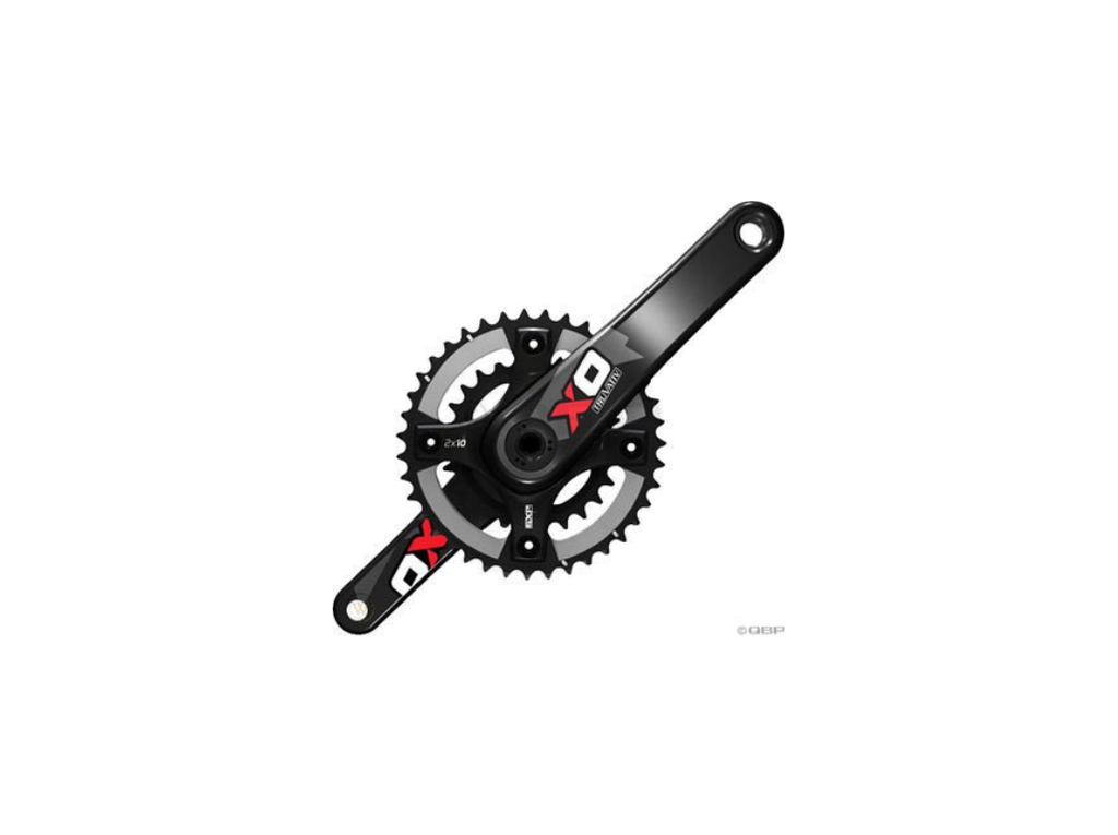 Crankset Truvativ X-0 Gxp 2.2 10sp 170 Red 3926 Gxp Cups Not Incl