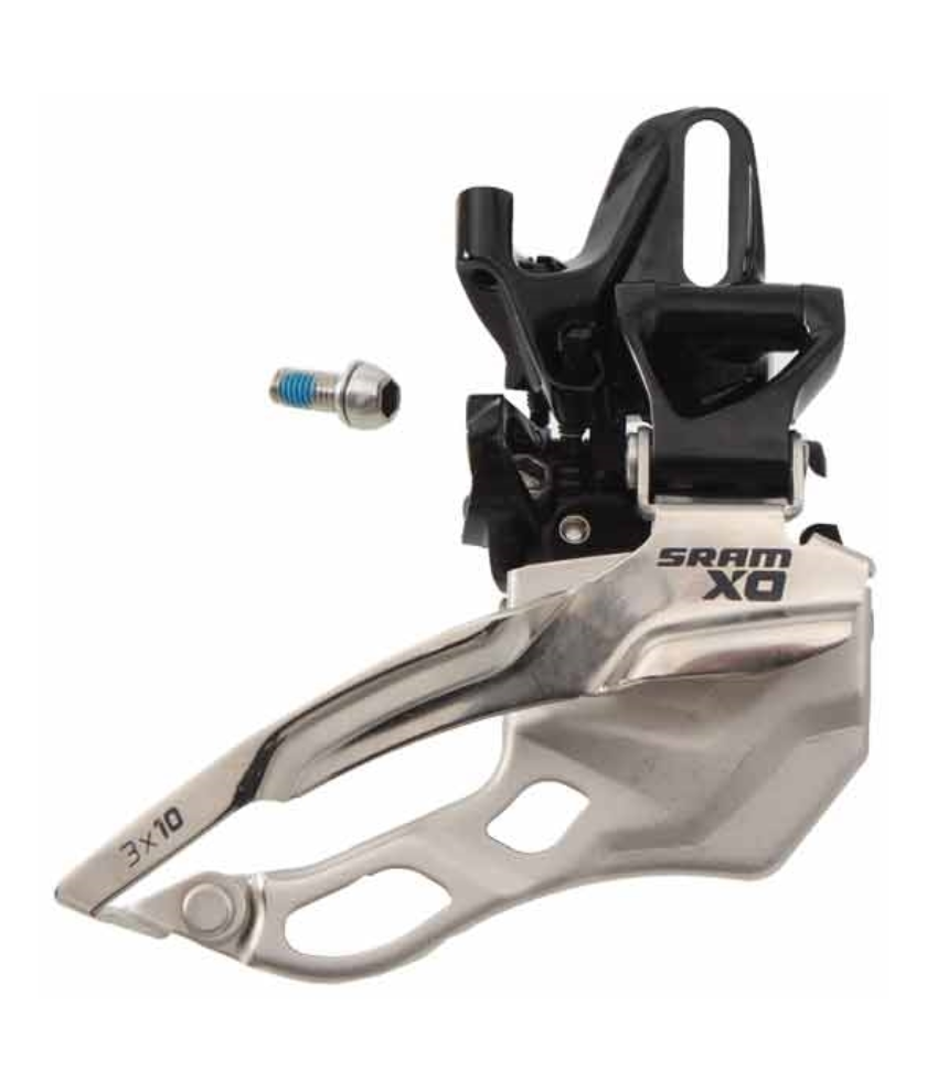 SRAM X0 FRONT DERAILLEUR 3X10 HIGH DIRECT MOUNT COMPACT TOP PULL 00.7615.134.050