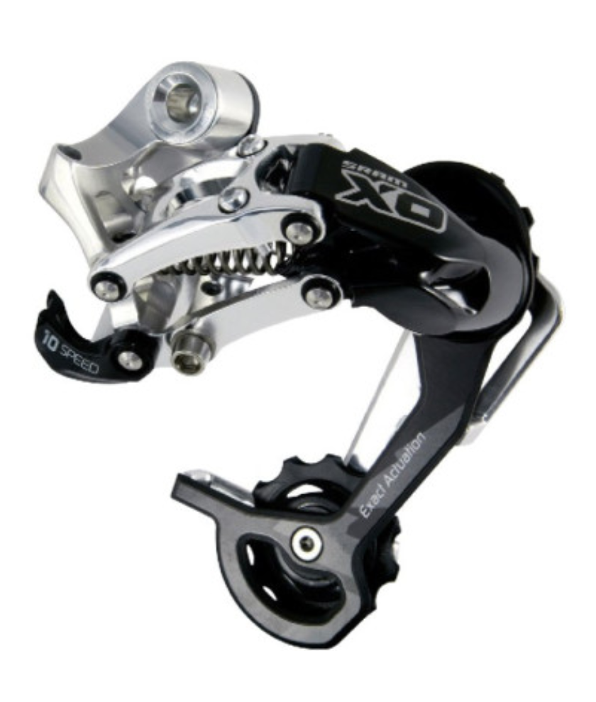 SRAM X0 REAR DERAILLEUR 10-SPEED LONG CAGE SILVER 00.7515.080.000