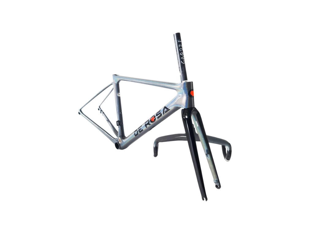 Merak Disk Frame With Accessories + N° 5 Metron Handlebar Painted + Thru Axle (50, Arcobaleno)