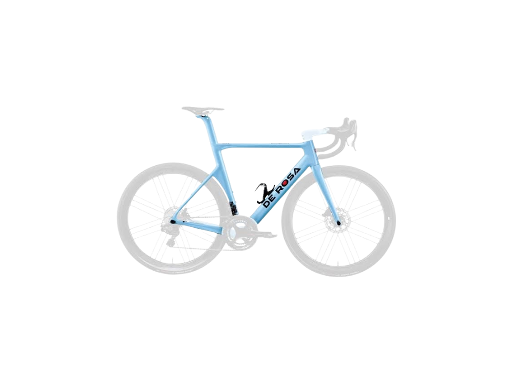 Sk Disk Pininfarina Frame With Accessories + N° 5 Metron Handlebar Painted + Thru Axle (52, Azzurro)