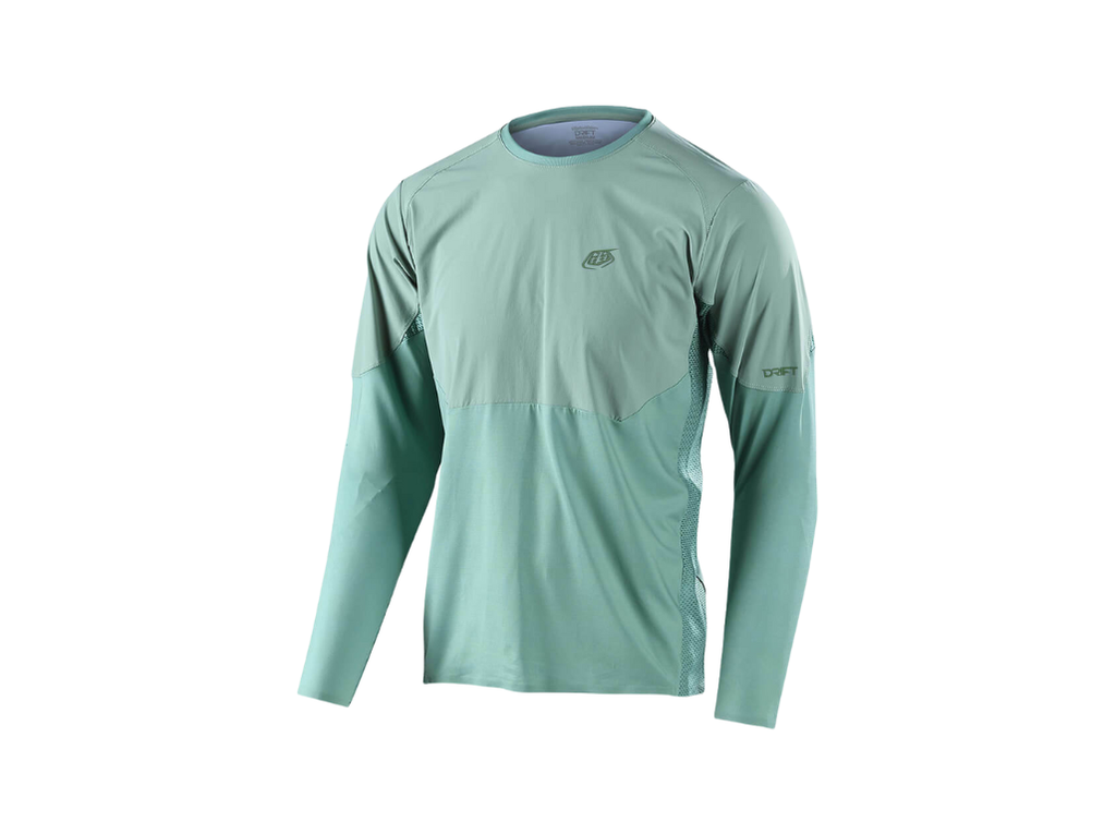 Drift Long Sleeve Jersey (Md, Glass Green)