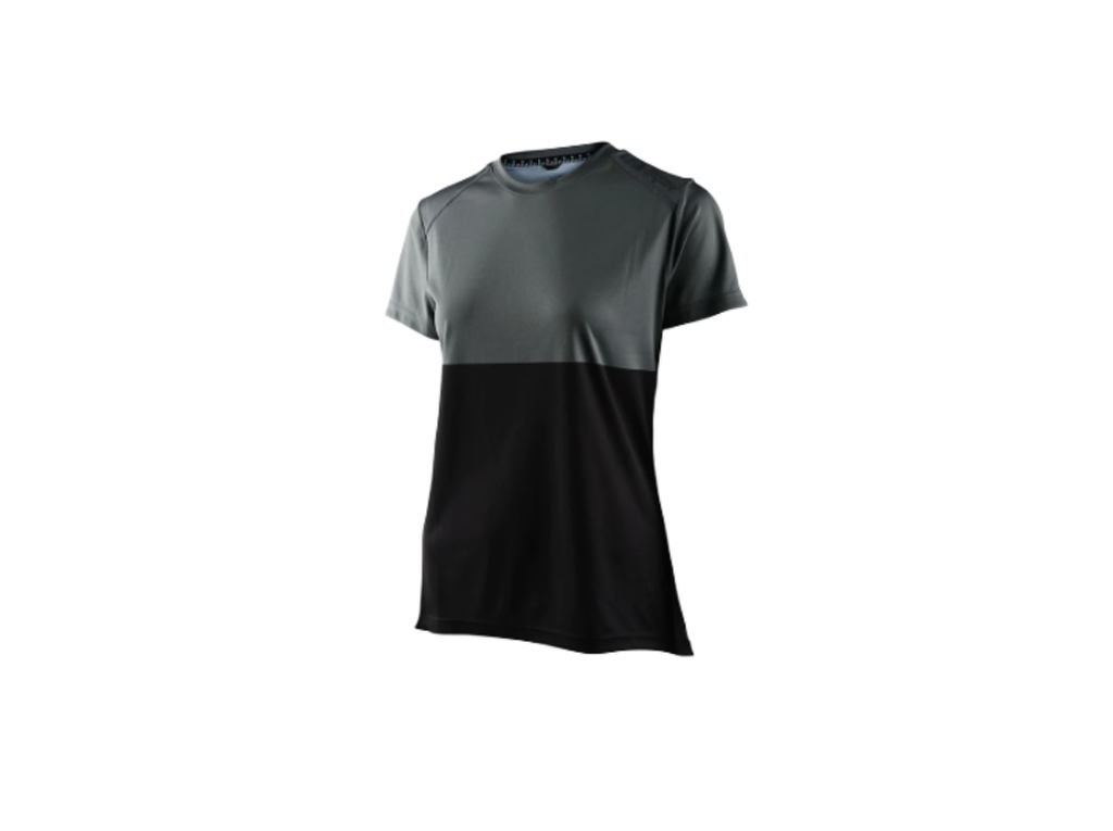 Lilium Short Sleeve Jersey (Md, Block Green/Black)