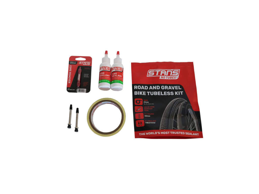 Tubeless Kit Road 25mm Tape 55mm Valves