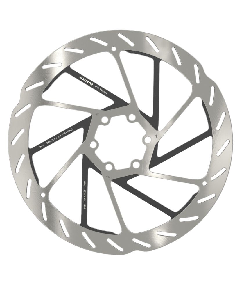Sram HS2 Disc Brake Rotor (SilverBlack) 6-Bolt 180mm