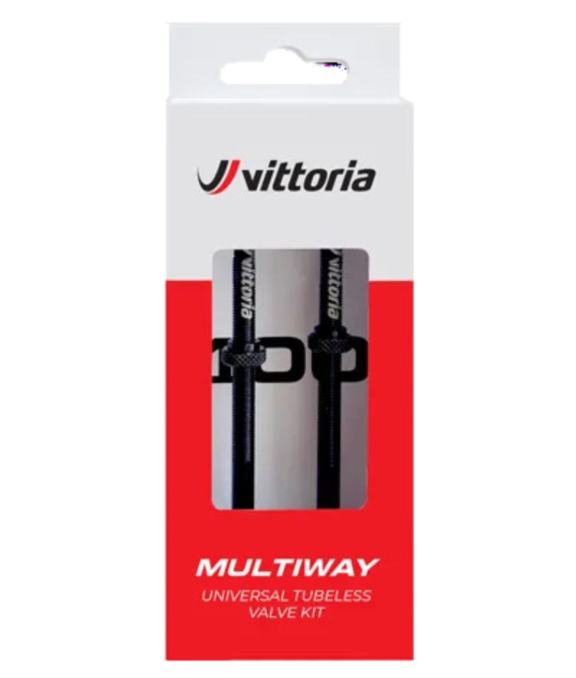 Multiway tubeless valve alloy black