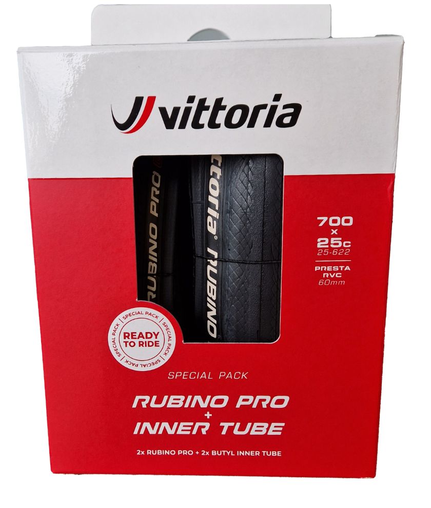 Rubino Pro IV G2.0 Foldable Road Tyre + Inner Tube
