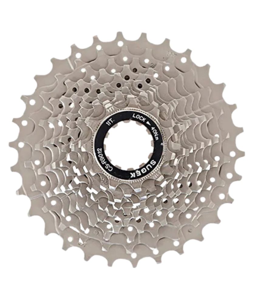 Bicycle Cassette Freewheel 12 Speed All Silver With Extra 8pcs Lonk Rings Inside