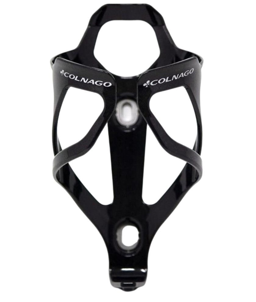 Carbon Bottle Cage Silver Logo