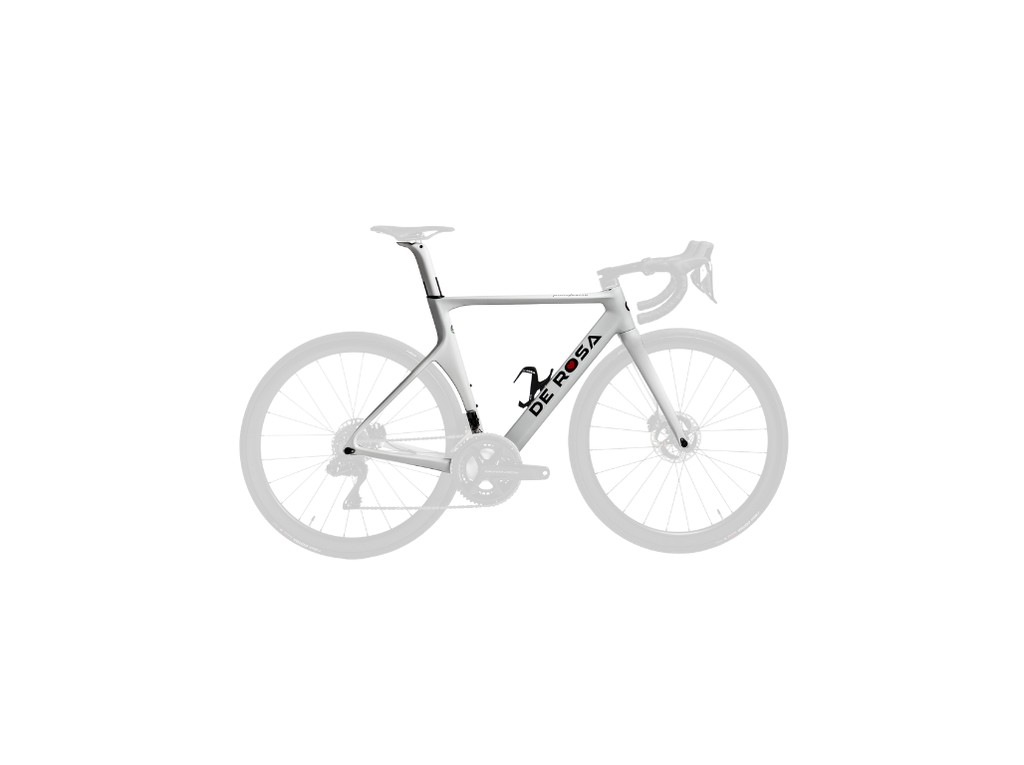 Sk Disk Pininfarina Frame With Accessories + N° 5 Metron Handlebar Painted + Thru Axle (54, White)