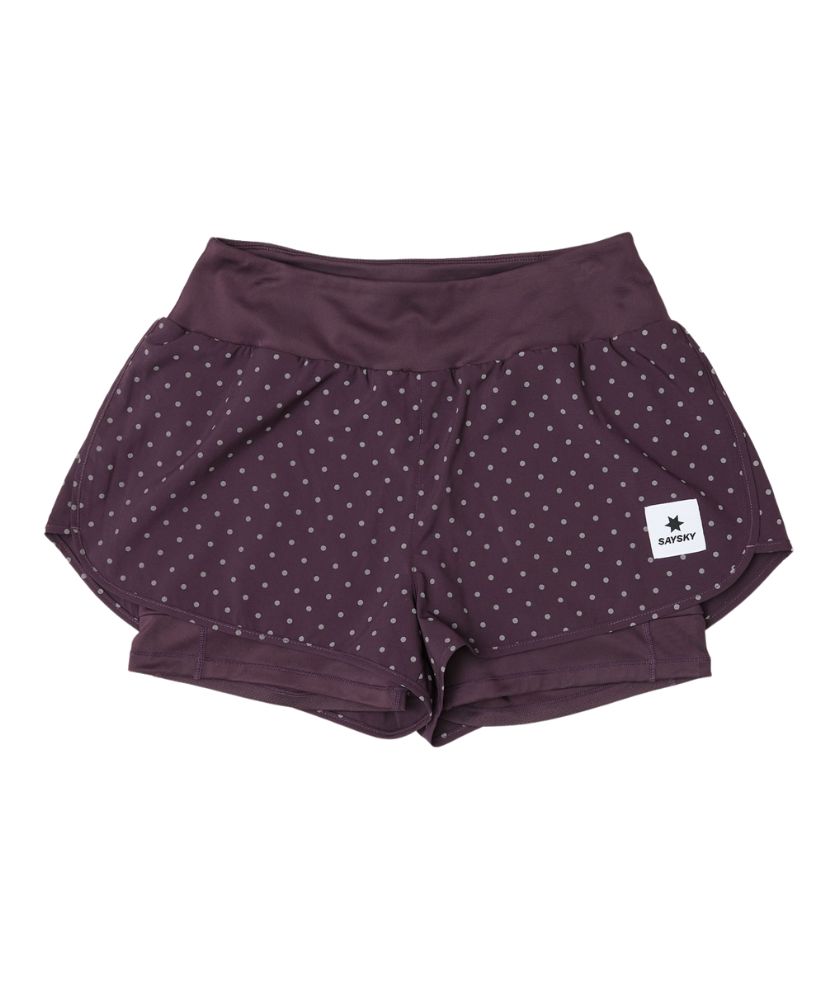 W Reflective Polka Pace 2 In 1 Shorts 3&quot;