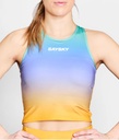 W Drip Dye Combat Crop Top