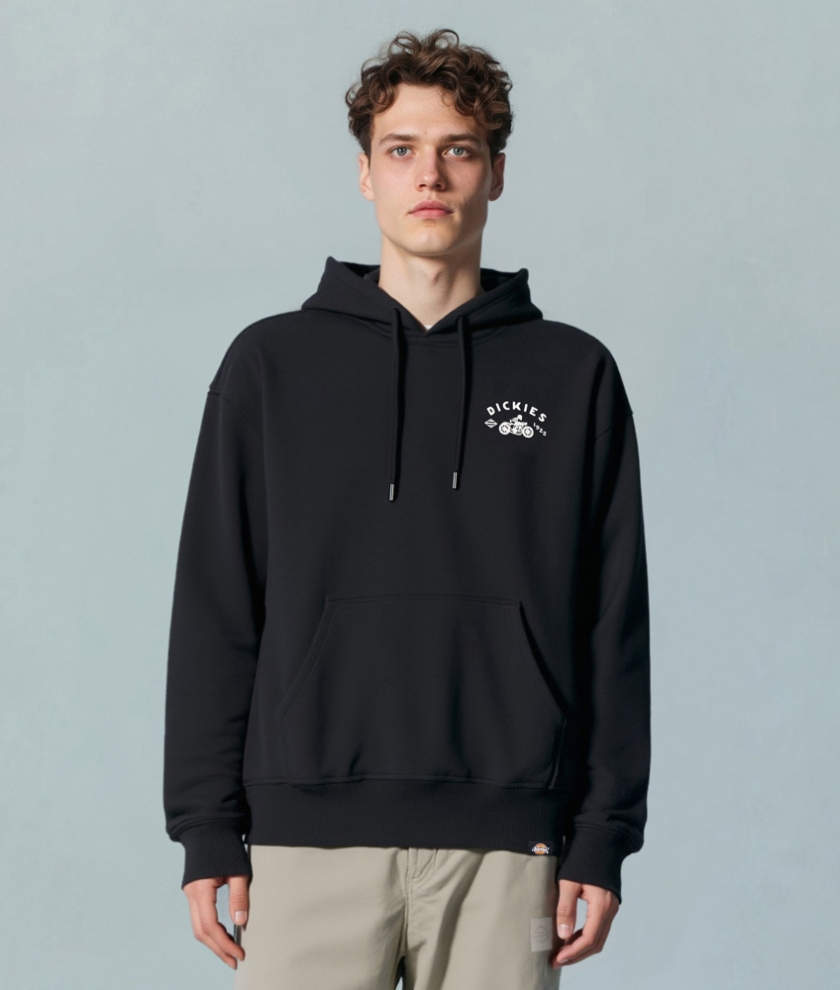  French Terry Print Graphic Hoodie